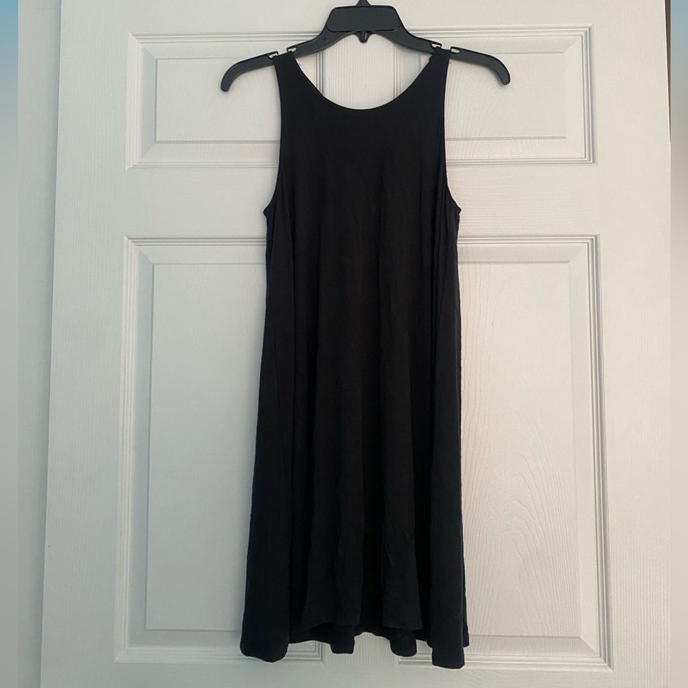 Hollister Sleeveless Black Mini T-Shirt Dress